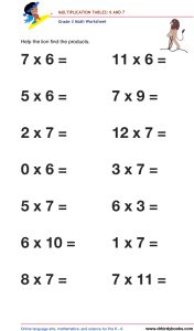 Grade 3 math worksheet focusing on multiplication tables from 1 to 12, designed to enhance students' math skills through engaging practice exercises.