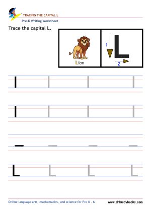 Pre K Writing ABCs Worksheet showing letter strokes and complete letters.