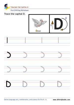Pre K Writing ABCs Worksheet showing letter strokes and complete letters.