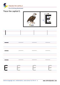Pre K Writing ABCs Worksheet showing letter strokes and complete letters.