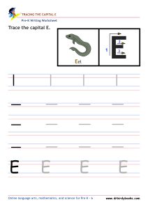 Pre K Writing ABCs Worksheet showing letter strokes and complete letters.