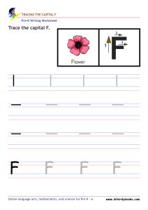 Pre K Writing ABCs Worksheet showing letter strokes and complete letters.