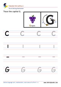 Pre K Writing ABCs Worksheet showing letter strokes and complete letters.