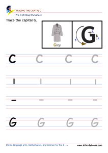 Pre K Writing ABCs Worksheet showing letter strokes and complete letters.