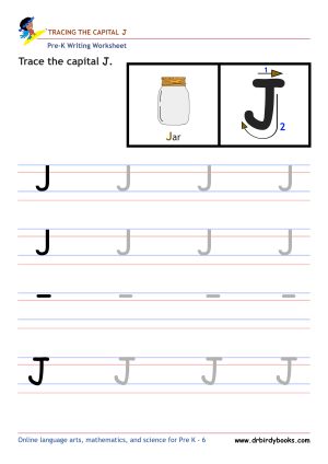 Pre K Writing ABCs Worksheet showing letter strokes and complete letters.