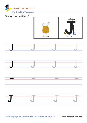 Pre K Writing ABCs Worksheet showing letter strokes and complete letters.