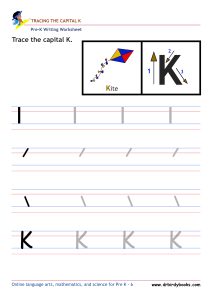 Pre K Writing ABCs Worksheet showing letter strokes and complete letters.