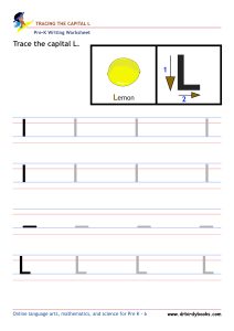 Pre K Writing ABCs Worksheet showing letter strokes and complete letters.
