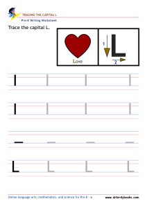 Pre K Writing ABCs Worksheet showing letter strokes and complete letters.