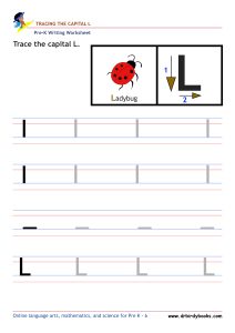 Pre K Writing ABCs Worksheet showing letter strokes and complete letters.