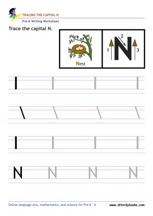 Pre K Writing ABCs Worksheet showing letter strokes and complete letters.