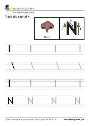 Pre K Writing ABCs Worksheet showing letter strokes and complete letters.