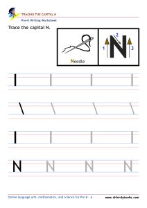 Pre K Writing ABCs Worksheet showing letter strokes and complete letters.