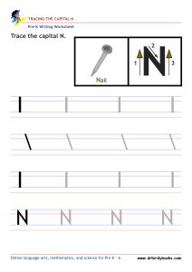 Pre K Writing ABCs Worksheet showing letter strokes and complete letters.