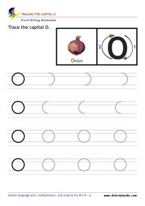 Pre K Writing ABCs Worksheet showing letter strokes and complete letters.