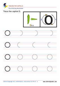 Pre K Writing ABCs Worksheet showing letter strokes and complete letters.