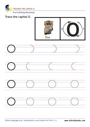 Pre K Writing ABCs Worksheet showing letter strokes and complete letters.