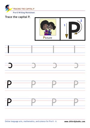 Pre K Writing ABCs Worksheet showing letter strokes and complete letters.