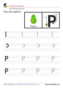 Pre K Writing ABCs Worksheet showing letter strokes and complete letters.