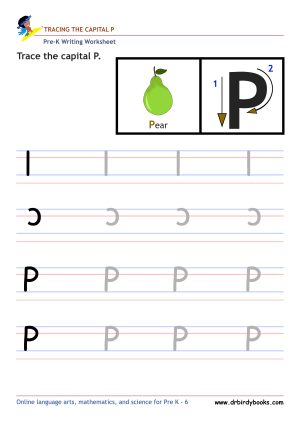 Pre K Writing ABCs Worksheet showing letter strokes and complete letters.