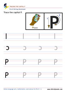 Pre K Writing ABCs Worksheet showing letter strokes and complete letters.