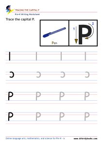 Pre K Writing ABCs Worksheet showing letter strokes and complete letters.
