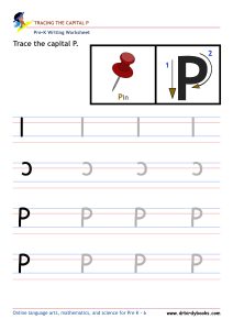 Pre K Writing ABCs Worksheet showing letter strokes and complete letters.