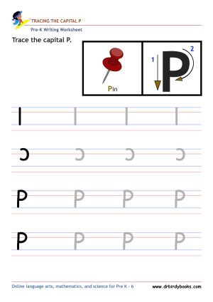 Pre K Writing ABCs Worksheet showing letter strokes and complete letters.