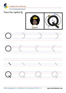 Pre K Writing ABCs Worksheet showing letter strokes and complete letters.