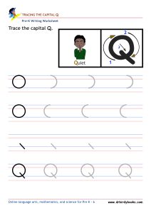 Pre K Writing ABCs Worksheet showing letter strokes and complete letters.