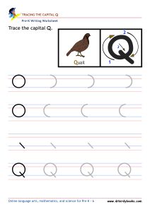Pre K Writing ABCs Worksheet showing letter strokes and complete letters.