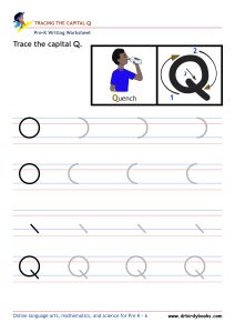 Pre K Writing ABCs Worksheet showing letter strokes and complete letters.
