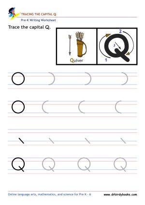 Pre K Writing ABCs Worksheet showing letter strokes and complete letters.