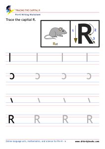 Pre K Writing ABCs Worksheet showing letter strokes and complete letters.