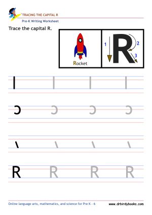 Pre K Writing ABCs Worksheet showing letter strokes and complete letters.