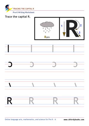 Pre K Writing ABCs Worksheet showing letter strokes and complete letters.