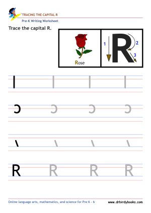 Pre K Writing ABCs Worksheet showing letter strokes and complete letters.