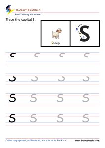 Pre K Writing ABCs Worksheet showing letter strokes and complete letters.