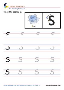 Pre K Writing ABCs Worksheet showing letter strokes and complete letters.