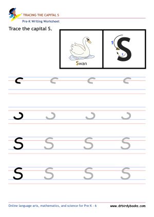 Pre K Writing ABCs Worksheet showing letter strokes and complete letters.