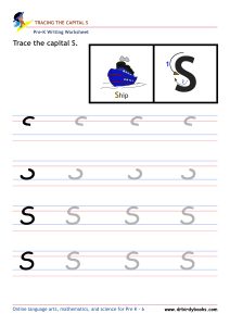 Pre K Writing ABCs Worksheet showing letter strokes and complete letters.