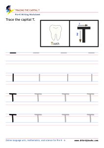 Pre K Writing ABCs Worksheet showing letter strokes and complete letters.