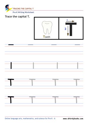 Pre K Writing ABCs Worksheet showing letter strokes and complete letters.