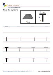 Pre K Writing ABCs Worksheet showing letter strokes and complete letters.