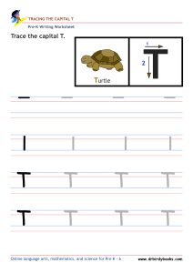 Pre K Writing ABCs Worksheet showing letter strokes and complete letters.