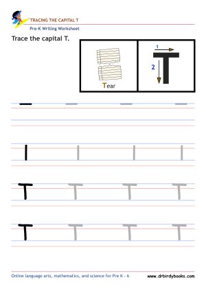 Pre K Writing ABCs Worksheet showing letter strokes and complete letters.