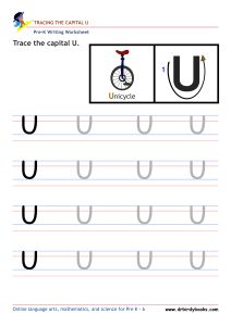 Pre K Writing ABCs Worksheet showing letter strokes and complete letters.