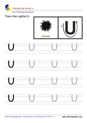 Pre K Writing ABCs Worksheet showing letter strokes and complete letters.
