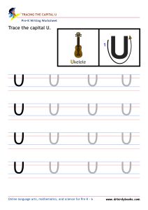 Pre K Writing ABCs Worksheet showing letter strokes and complete letters.