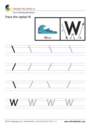 Pre K Writing ABCs Worksheet showing letter strokes and complete letters.